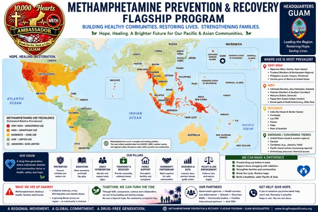 Methamphetamine Prevention & Recovery strategy infographic
